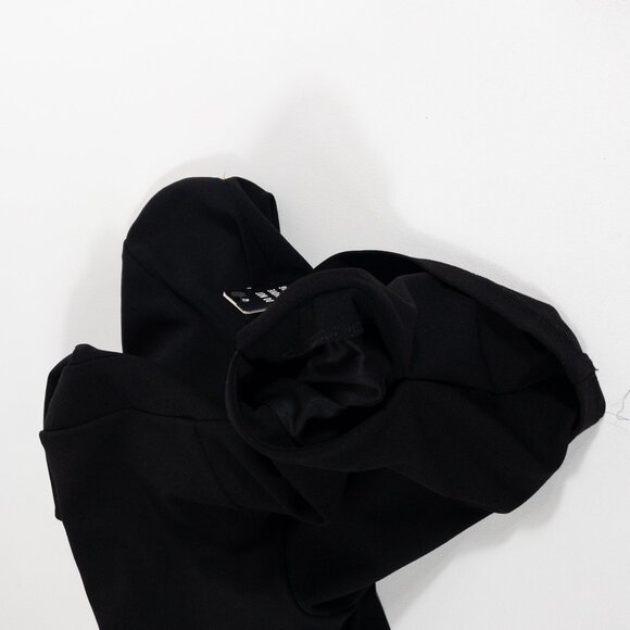 NWT Adrianna Papell Black Wide-Leg Elastic Waist Pants XL Paper Bag Tie Waist - Picture 5 of 10